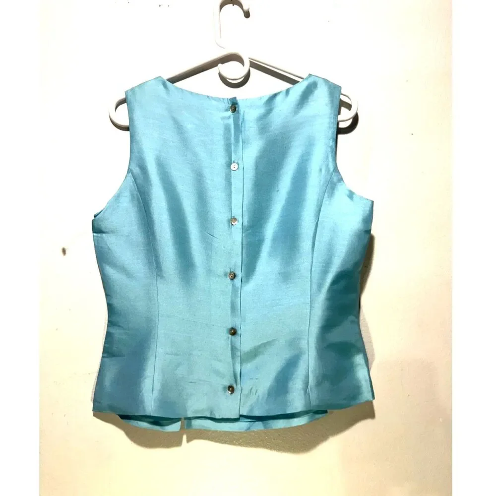 Ronni Nicole Aqua Blue Sleeveless Jumpsuit Romper Set
